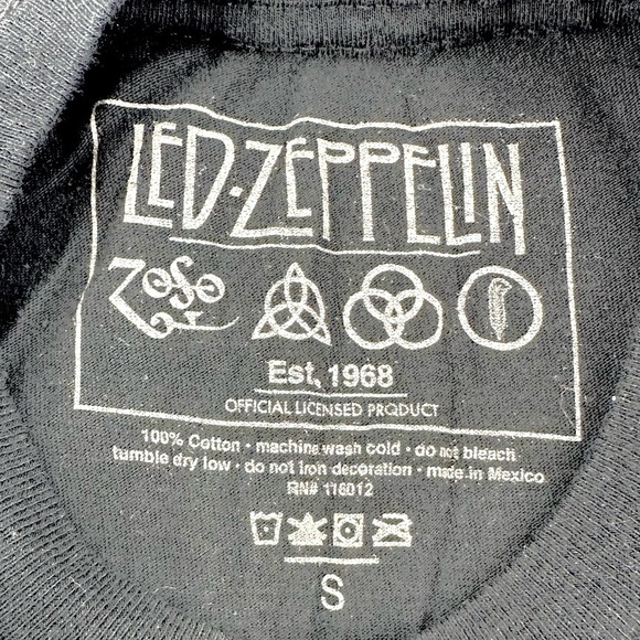 Led Zeppelin Graphic Tee Short Sleeve Shirt United States Of America 1977 Small - Picture 3 of 6